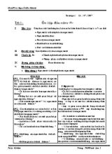 Bài giảng Tiết 1  Ôn tập đầu năm môn hóa 11